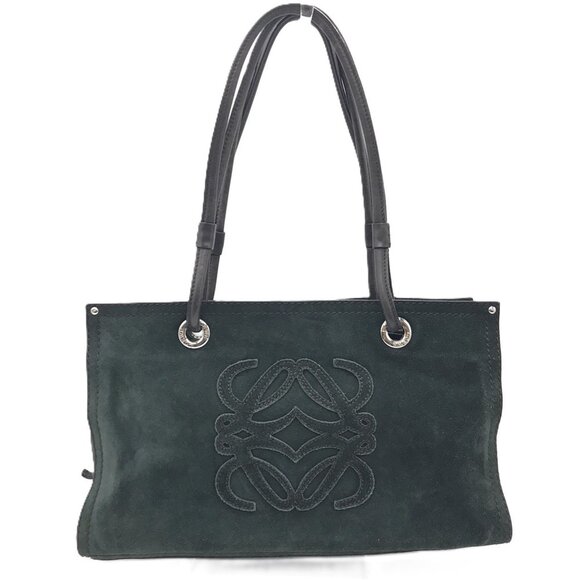 LOEWE Green Leather Tote Bag - Picture 1 of 8